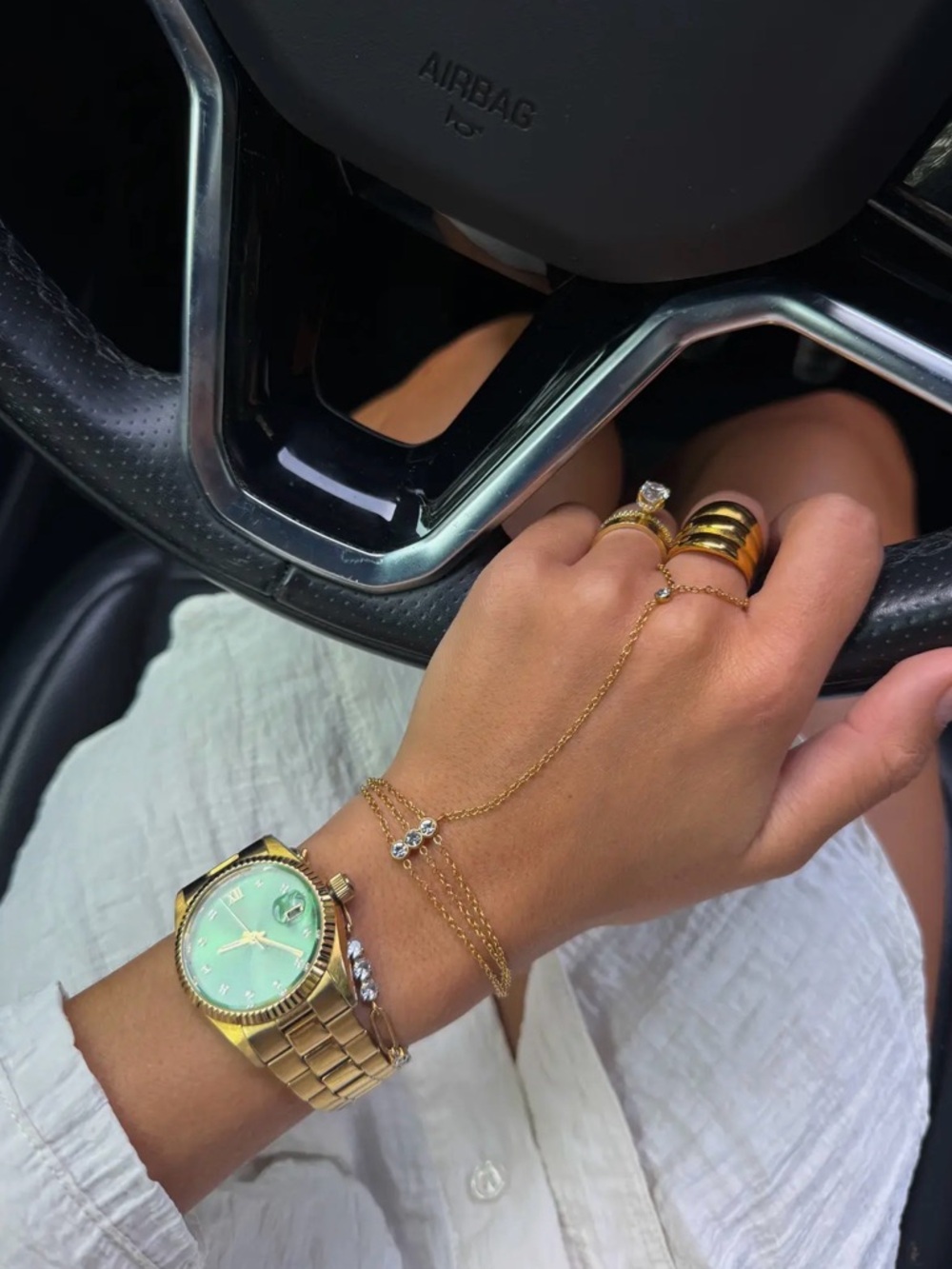 NEW 18k  Gold Filled hand chain